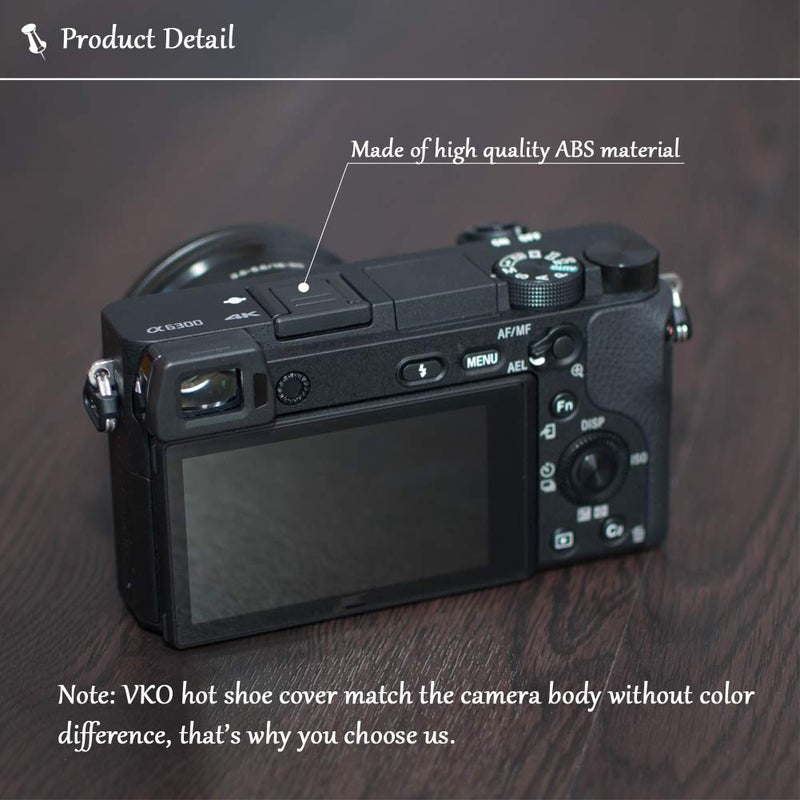 VKO Hot Shoe Cover, Hot Shoe Cap, Hot Shoe Protector Compatible with A6100 A6600 A7III A6500 A6400 A6300 A6000 A77II A7II A7RII A7RIII A7RIV A7SII A99II RX10II RX100II Replaces FA-SHC1M(5-Pack) - Image 4